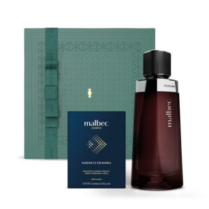 Combo Presente Dia dos Pais Malbec: Desodorante Colônia 100ml + Sabonete em Barra 2x80g + Caixa Presenteável