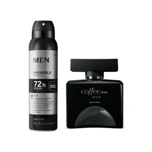 Combo Presente: Coffee Man Duo Desodorante Colônia 100ml + Antitranspirante Aerosol Men Invisible 90g