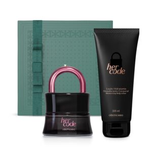 Combo Presente Dia dos Pais Her Code:  Touch Eau de Parfum 50ml + Hidratante Desodorante 200ml + Caixa Presenteável