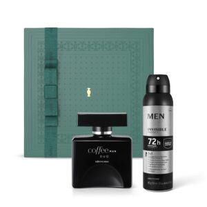 Combo Presente Dia dos Pais Coffee Man Duo Desodorante Colônia 100ml + Antitranspirante 90g/150ml + Caixa Presenteável